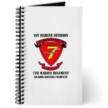 HQC7M - M01 - 02 - HQ Coy - 7th Marines with Text Journal