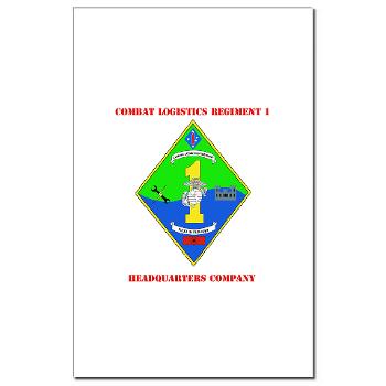 HQCCLR1 - A01 - 01 - HQ Coy - Combat Logistics Regiment 1 with Text - Mini Poster Print