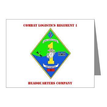 HQCCLR1 - A01 - 01 - HQ Coy - Combat Logistics Regiment 1 with Text - Note Cards (Pk of 20) - Click Image to Close