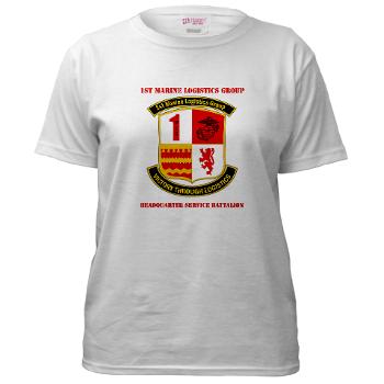 HQSB - A01 - 04 - HQ Service Battalion with Text Women's T-Shirt