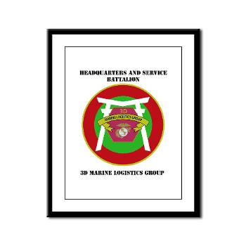 HSB - M01 - 02 - Headquarters and Service Battalion with Text Framed Panel Print - Click Image to Close