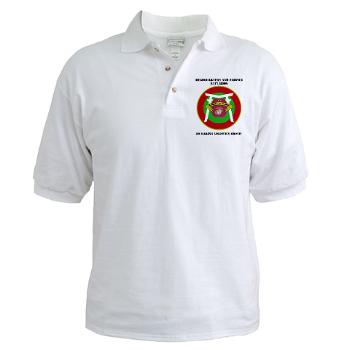 HSB - A01 - 04 - Headquarters and Service Battalion with Text Golf Shirt