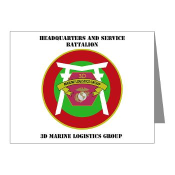 HSB - M01 - 02 - Headquarters and Service Battalion with Text Note Cards (Pk of 20)