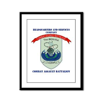 HSC - A01 - 01 - Headquarters and Services Company with Text - Framed Panel Print