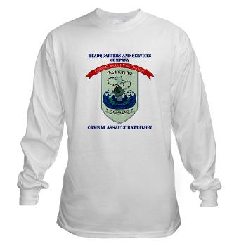 HSC - A01 - 01 - Headquarters and Services Company with Text - Long Sleeve T-Shirt - Click Image to Close