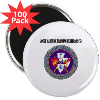 JMTC - M01 - 01 - Joint Maritime Training Center (USCG) with Text - 2.25" Magnet (100 pack)