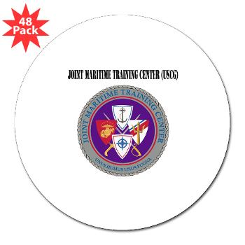 JMTC - M01 - 01 - Joint Maritime Training Center (USCG) with Text - 3" Lapel Sticker (48 pk) - Click Image to Close