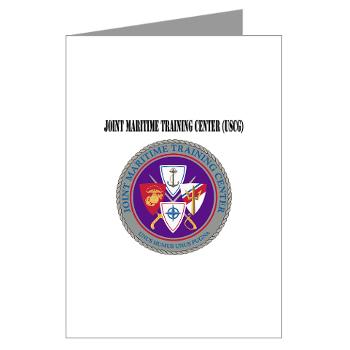 JMTC - M01 - 02 - Joint Maritime Training Center (USCG) with Text - Greeting Cards (Pk of 10)