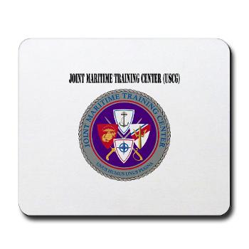 JMTC - M01 - 03 - Joint Maritime Training Center (USCG) with Text - Mousepad