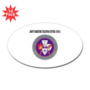 JMTC - M01 - 01 - Joint Maritime Training Center (USCG) with Text - Sticker (Oval 10 pk) - Click Image to Close