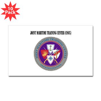 JMTC - M01 - 01 - Joint Maritime Training Center (USCG) with Text - Sticker (Rectangle 10 pk) - Click Image to Close