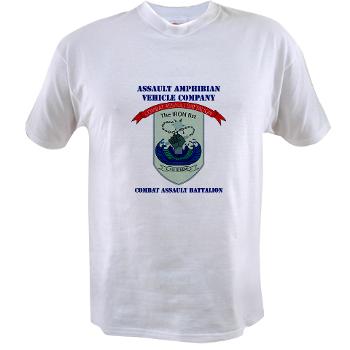 AAVC - A01 - 04 - Assault Amphibian Vehicle Company with Text Value T-Shirt - Click Image to Close