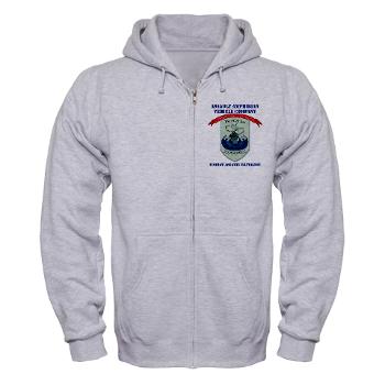AAVC - A01 - 03 - Assault Amphibian Vehicle Company with Text Zip Hoodie