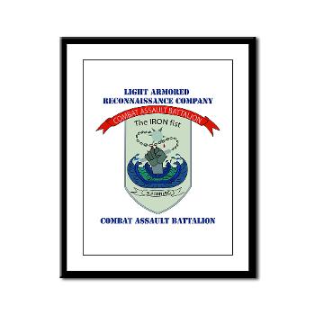 LARC - M01 - 02 - Light Armored Reconnaissance Company with Text Framed Panel Print