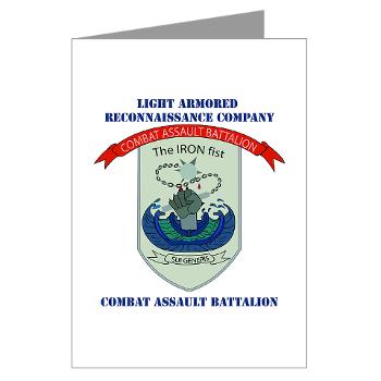 LARC - M01 - 02 - Light Armored Reconnaissance Company with Text Greeting Cards (Pk of 10)