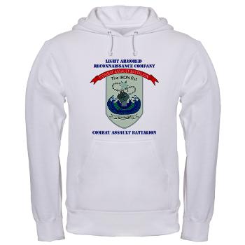 LARC - A01 - 03 - Light Armored Reconnaissance Company with Text Hooded Sweatshirt