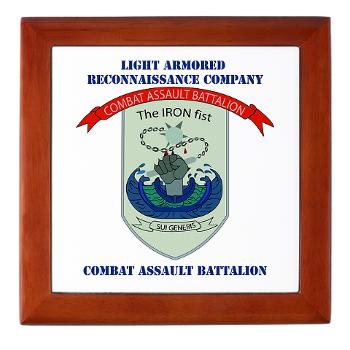 LARC - M01 - 03 - Light Armored Reconnaissance Company with Text Keepsake Box - Click Image to Close