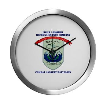 LARC - M01 - 03 - Light Armored Reconnaissance Company with Text Modern Wall Clock