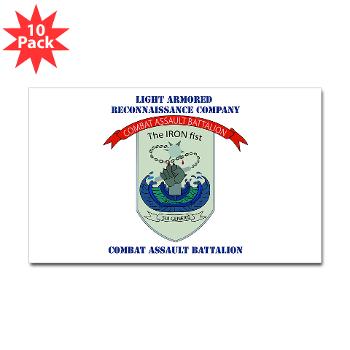 LARC - M01 - 01 - Light Armored Reconnaissance Company with Text Sticker (Rectangle 10 pk)