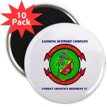 LSC - M01 - 01 - Landing support company with Text 2.25" Magnet (10 pack) - Click Image to Close