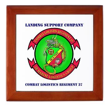 LSC - M01 - 03 - Landing support company with Text Keepsake Box