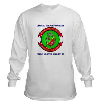 LSC - A01 - 03 - Landing support company with Text Long Sleeve T-Shirt - Click Image to Close