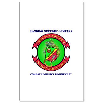LSC - M01 - 02 - Landing support company with Text Mini Poster Print