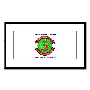 LSC - M01 - 02 - Landing support company with Text Small Framed Print - Click Image to Close