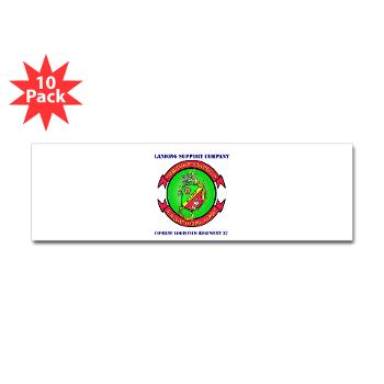 LSC - M01 - 01 - Landing support company with Text Sticker (Bumper 10 pk) - Click Image to Close