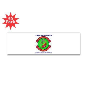 LSC - M01 - 01 - Landing support company with Text Sticker (Bumper 50 pk)