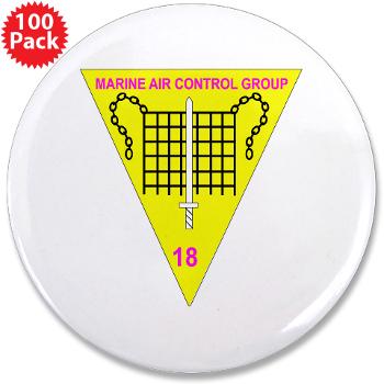 MACG18 - A01 - 01 - Marine Air Control Group 18 - 3.5" Button (100 pack) - Click Image to Close