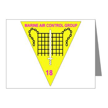 MACG18 - A01 - 01 - Marine Air Control Group 18 - Note Cards (Pk of 20) - Click Image to Close