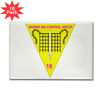MACG18 - A01 - 01 - Marine Air Control Group 18 - Rectangle Magnet (10 pack)