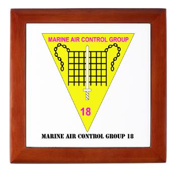 MACG18 - A01 - 01 - Marine Air Control Group 18 with Text - Keepsake Box