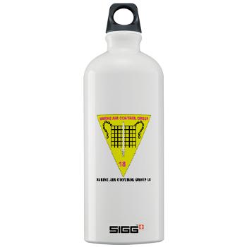 MACG18 - A01 - 01 - Marine Air Control Group 18 with Text - Sigg Water Bottle 1.0L - Click Image to Close