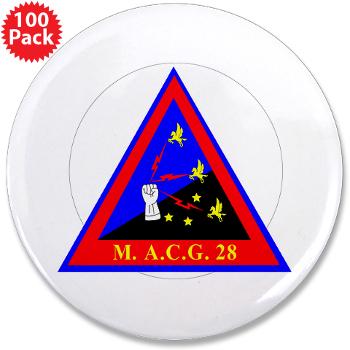 MACG28 - M01 - 01 - Marine Air Control Group 28 (MACG-28) - 3.5" Button (100 pack) - Click Image to Close