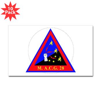 MACG28 - M01 - 01 - Marine Air Control Group 28 (MACG-28) - Sticker (Rectangle 10 pk) - Click Image to Close