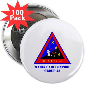MACG28 - M01 - 01 - Marine Air Control Group 28 (MACG-28) with Text - 2.25" Button (100 pack)