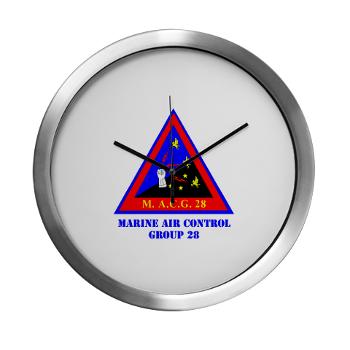 MTEWS2 - M01 - 03 - Marine Air Control Group 28 (MACG-28) with Text - Modern Wall Clock - Click Image to Close