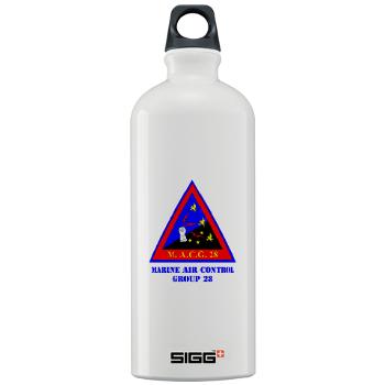 MACG28 - M01 - 03 - Marine Air Control Group 28 (MACG-28) with Text - Sigg Water Bottle 1.0L - Click Image to Close