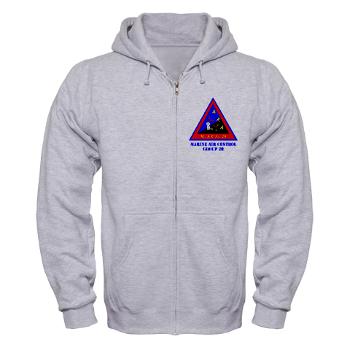 MAC28 - A01 - 03 - Marine Air Control Group 28 (MACG-28) with Text - Zip Hoodie - Click Image to Close