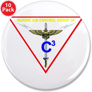 MACG38 - M01 - 01 - Marine Air Control Group 38 3.5" Button (10 pack) - Click Image to Close