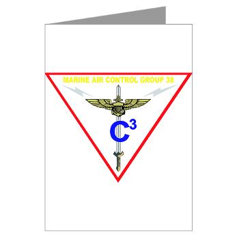 MACG38 - M01 - 02 - Marine Air Control Group 38 Greeting Cards (Pk of 20) - Click Image to Close