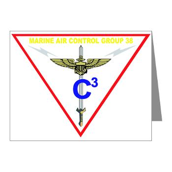 MACG38 - M01 - 02 - Marine Air Control Group 38 Note Cards (Pk of 20)