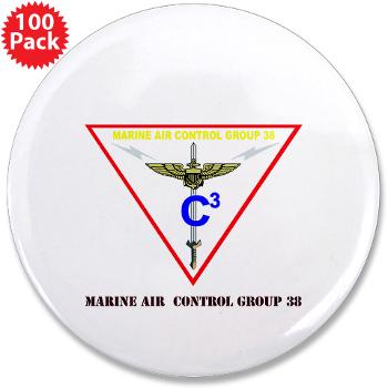 MACG38 - M01 - 01 - Marine Air Control Group 38 with Text 3.5" Button (100 pack)