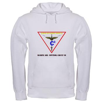 MACG38 - A01 - 03 - Marine Air Control Group 38 with Text Hooded Sweatshirt