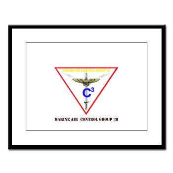 MACG38 - M01 - 02 - Marine Air Control Group 38 with Text Large Framed Print - Click Image to Close