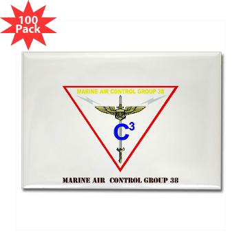 MACG38 - M01 - 01 - Marine Air Control Group 38 with Text Rectangle Magnet (100 pack) - Click Image to Close