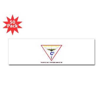 MACG38 - M01 - 01 - Marine Air Control Group 38 with Text Sticker (Bumper 50 pk) - Click Image to Close