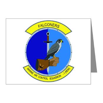 MACS1 - M01 - 02 - Marine Air Control Squadron 1 - Note Cards (Pk of 20) - Click Image to Close
